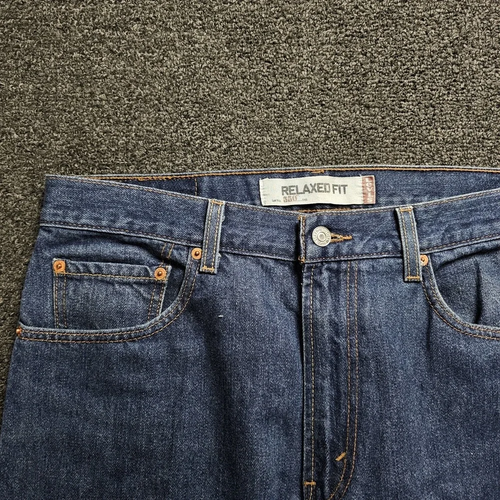 Vintage Levis 550 Jeans Men's 34x36 Blue Denim Relaxed Fit Light Wash‎ Y2K Faded